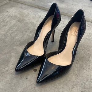 Vince Camuto patent leather pointed toe heels
